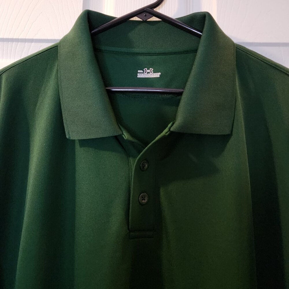 Men's XXL Green Under Armour Polo with Embroider Traverse City Golf Center logo - Picture 4 of 8